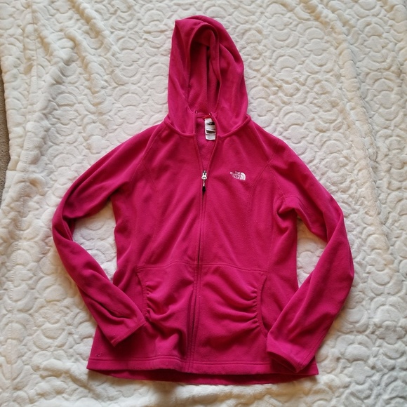 The North Face Jackets & Blazers - The North Face Pink Hooded Jacket Size Large